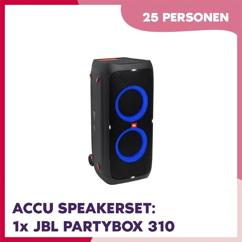 JBL Partybox 310 accu speaker - tot 25 personen - JBL Speakers
