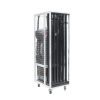 Pipe & Drape set 24.0m zwart. incl. 9x base + stand
