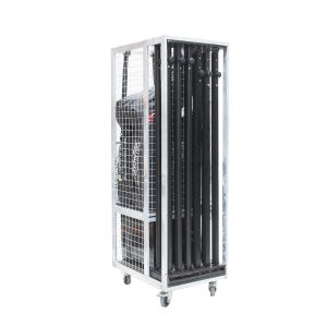 Pipe & Drape set 24.0m zwart. incl. 9x base + stand