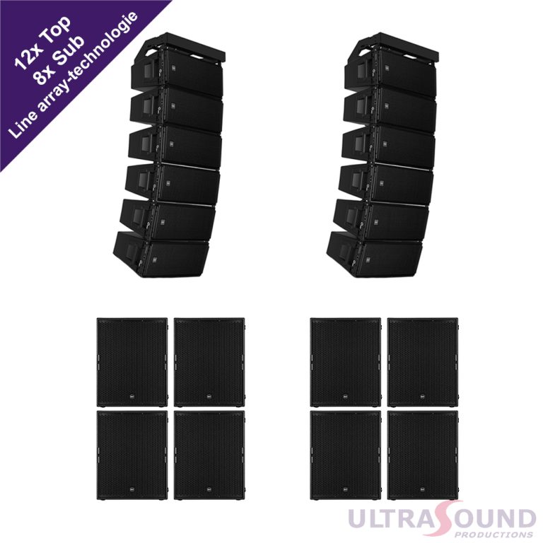 RCF HDL-30 line array set 2 (12x HDL-30, 8x 9004 sub) - Line Array Sets ...
