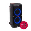JBL Partybox 310 + 2x JBL Draadloze Microfoons