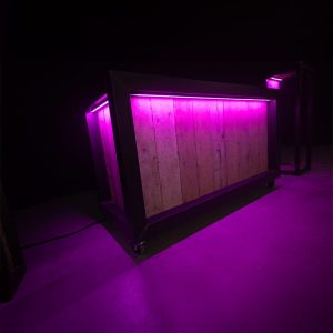 DJ booth Vintage Steel