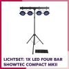 Lichtset: 1x LED Four Bar Showtec Compact Power Light Set MKII LED (incl. statief & kabels)
