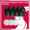 12x Showtec Illumilift 25cm | 4.0m (Motion RGBW LED Bol) inclusief bekabeling