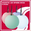 8x Showtec LED Sphere 80cm (RGBW LED Bol IP65) inclusief LED dimmer en bekabeling