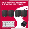 4x Showven Sparkular Mini inclusief vulling, controller en bekabeling
