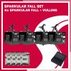 4x Sparkular Fall inclusief vulling, controller en bekabeling