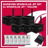 6x Showven Sparkular JET inclusief vulling, controller en bekabeling