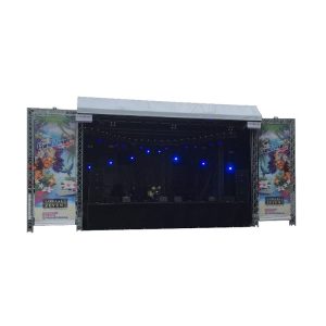 Overdekt Podium 10.0m x 6.70m x 6.50m (BxDxH) | 2x Sidewing + Array Pick Point