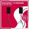 Speakerset: 2x RCF ART 912-A (75 personen)
